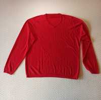 Sweter męski L czerwony