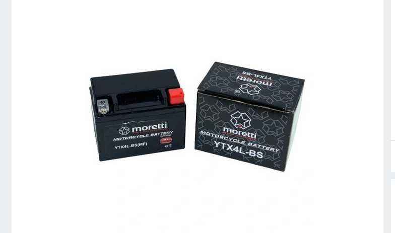 Wysokiej klasy akumulator żelowy 12V 4AH MORETTI YTX4L-BS SKUTER