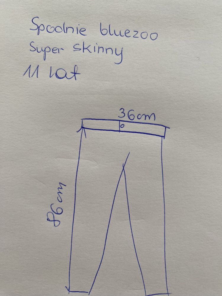 Spodnie chłopięce ‚bluezoo’, 11 lat, grafit jeans, skinny