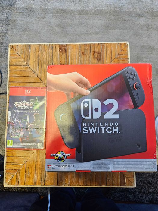 Nintendo Switch 2 + Mario Kart WT + Pokemon Legends Z-A NOVO E Selado
