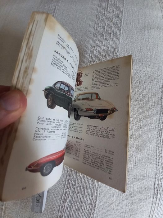 Livro antigo Carros de Desporto
