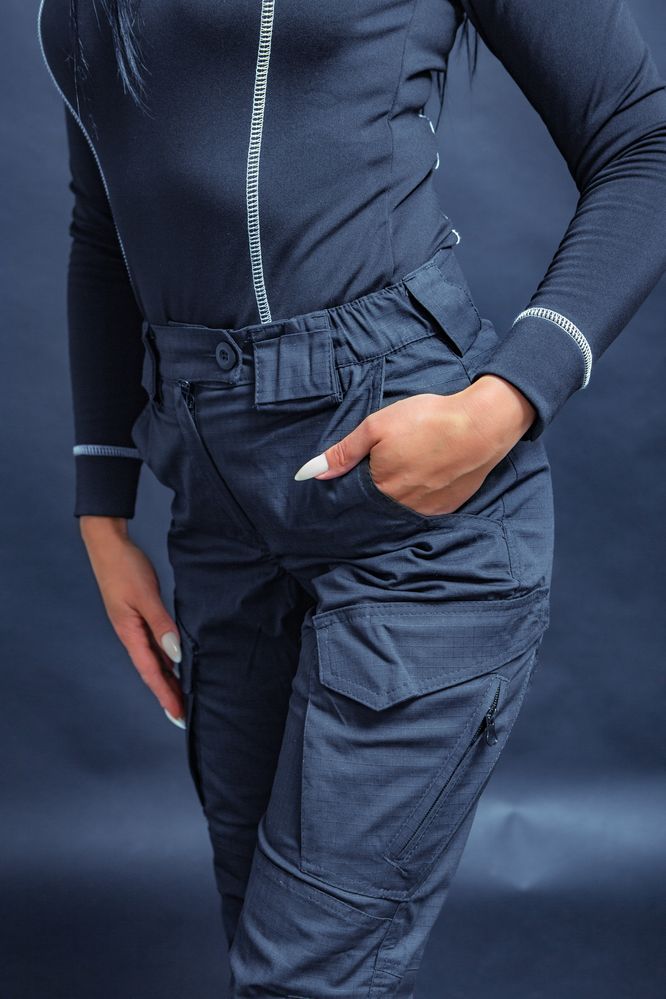 Жіночі тактичні штани темно-сині