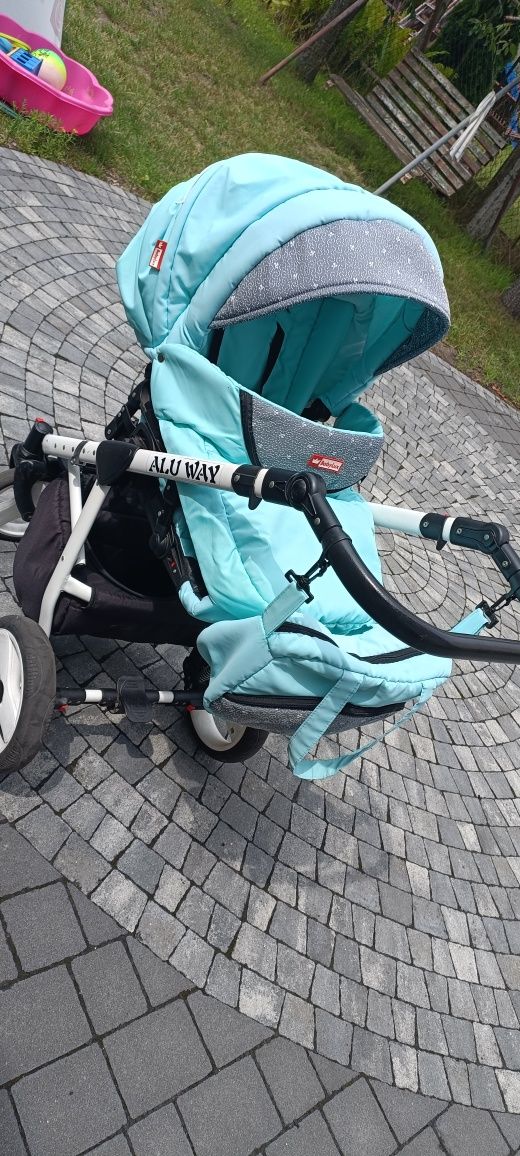 Wózek 3w1  Babylux Alu Way Mint