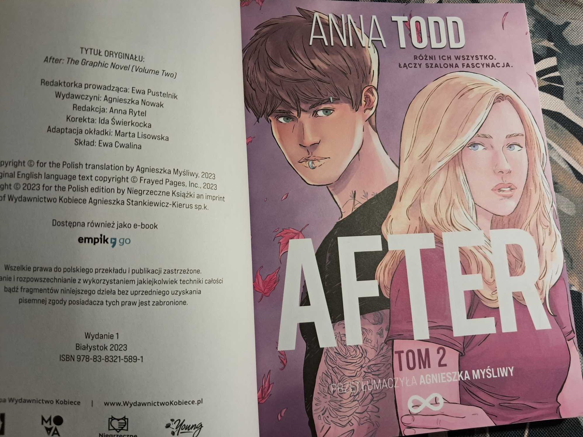 seria komiksów "After" dwa tomy