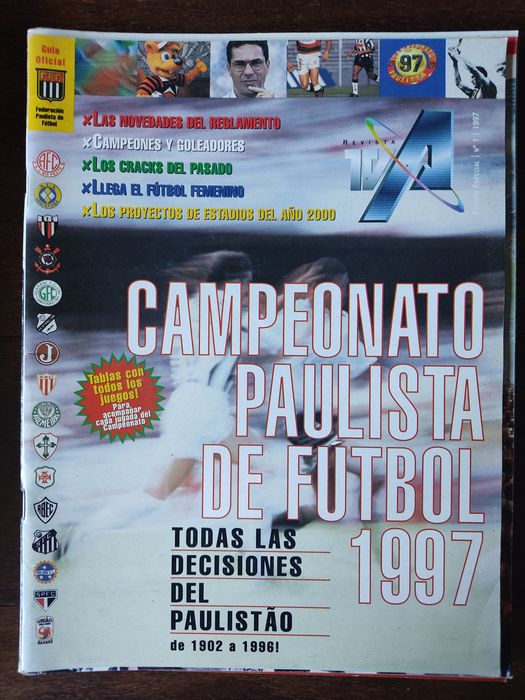 Revista campeonato paulista de futebol 1997 Brasil