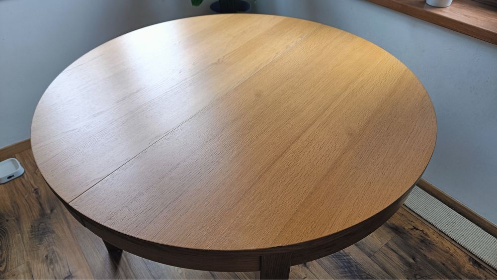 Stół Bjursta Ikea rozkladany okragły