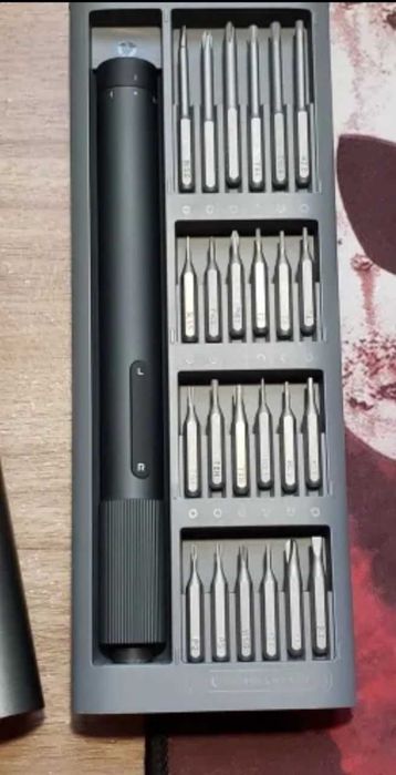 Викрутка електрична з набором біт 24 шт, Xiaomi, аккумуляторна USB.