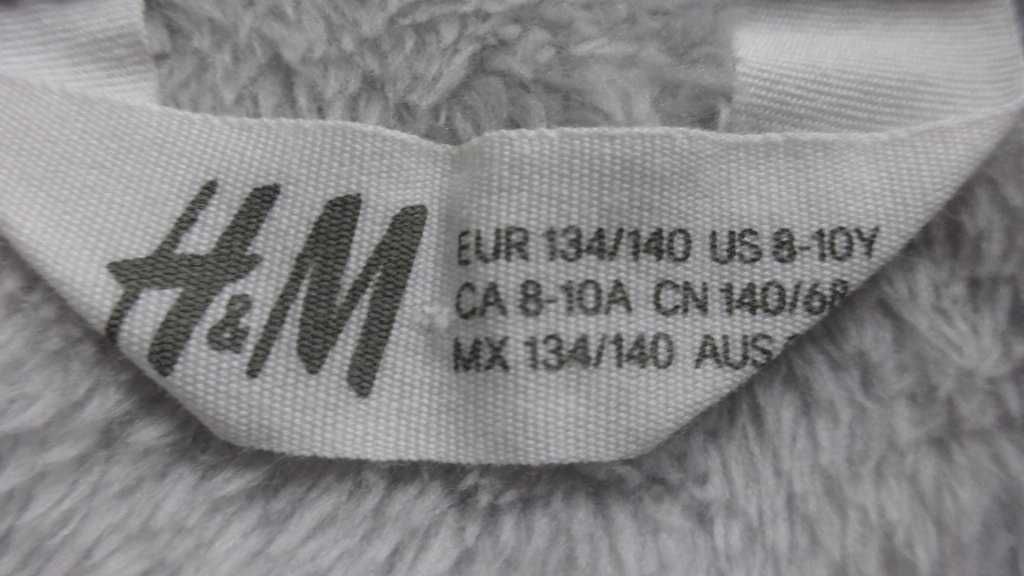 bluza dla dziewczynki H&M rozm. 134 z futerkiem i kapturem ciepła