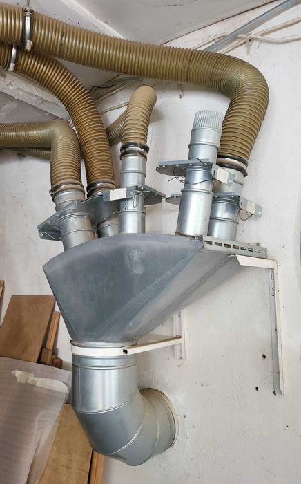 Kolektor do do instalacji odciągowej wiórów i trocin