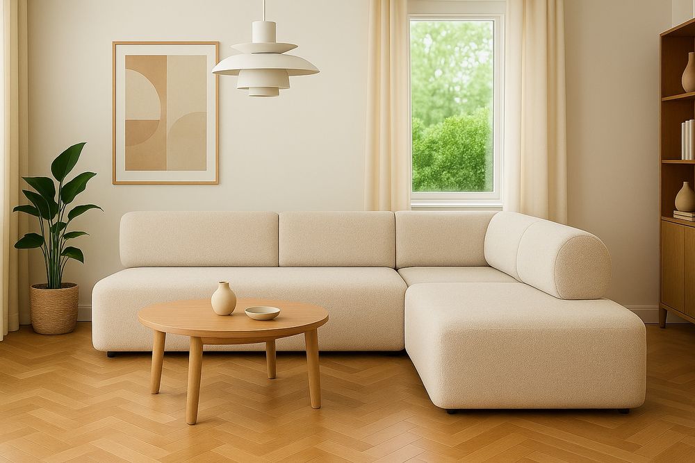 Narożnik Helsinki tkanina bucle