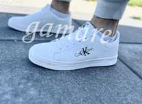 Klasyczne białe trampki męskie Calvin Klein skórzane nowe 41-46