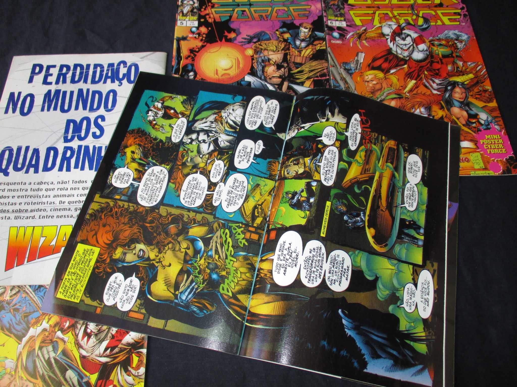 Livros BD Cyber Force Editora Globo 1997