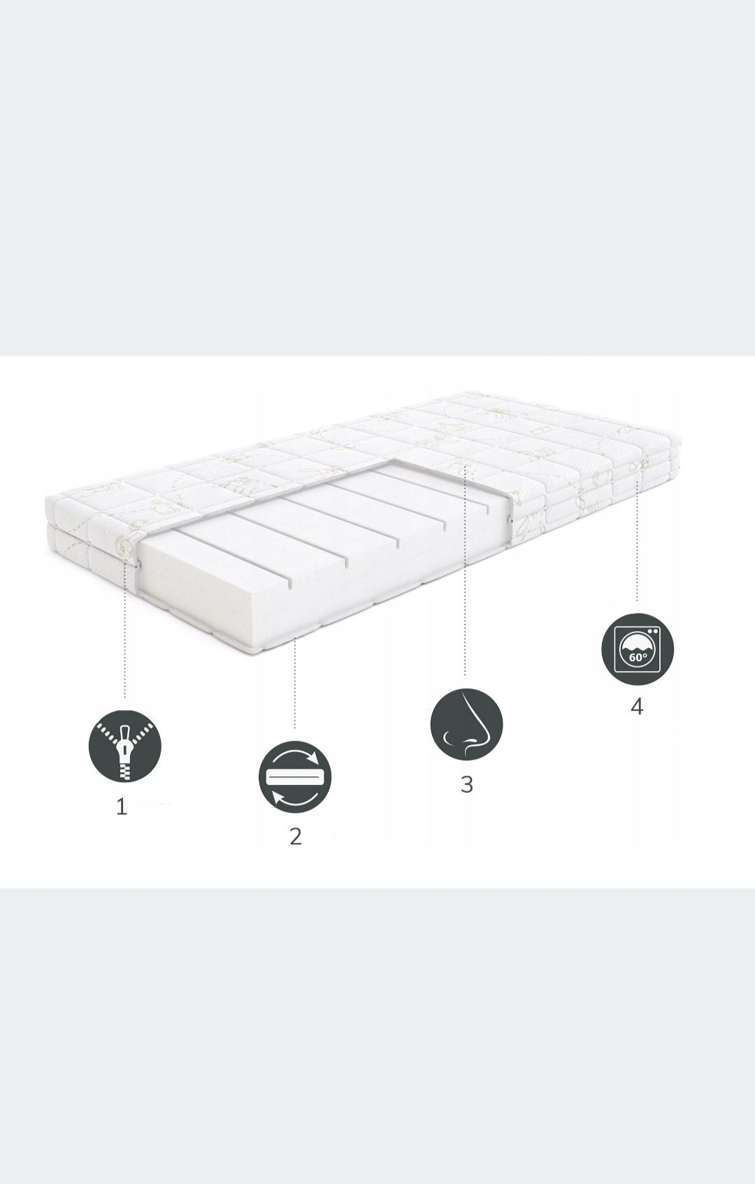 Dobranocka Hilding – Materac dla dzieci 60x120 cm