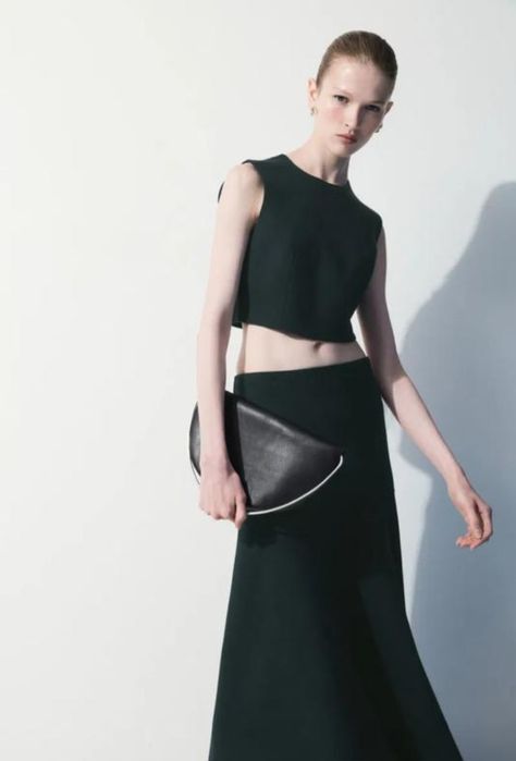 Cos новая шерстяная юбка А-силуэта