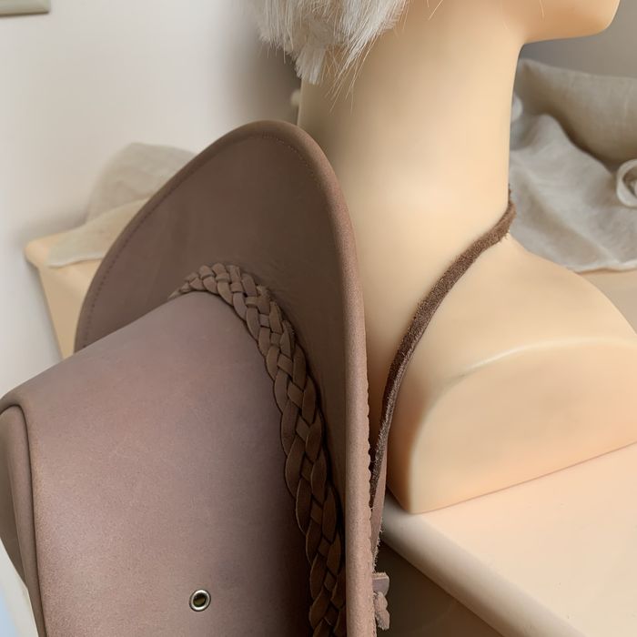 Ковбойская шляпа капелюх шкіра Aussie Apparel rider розмір L Австралія