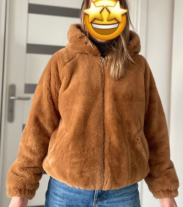 Kurtka z sztucznego futerka Sinsay