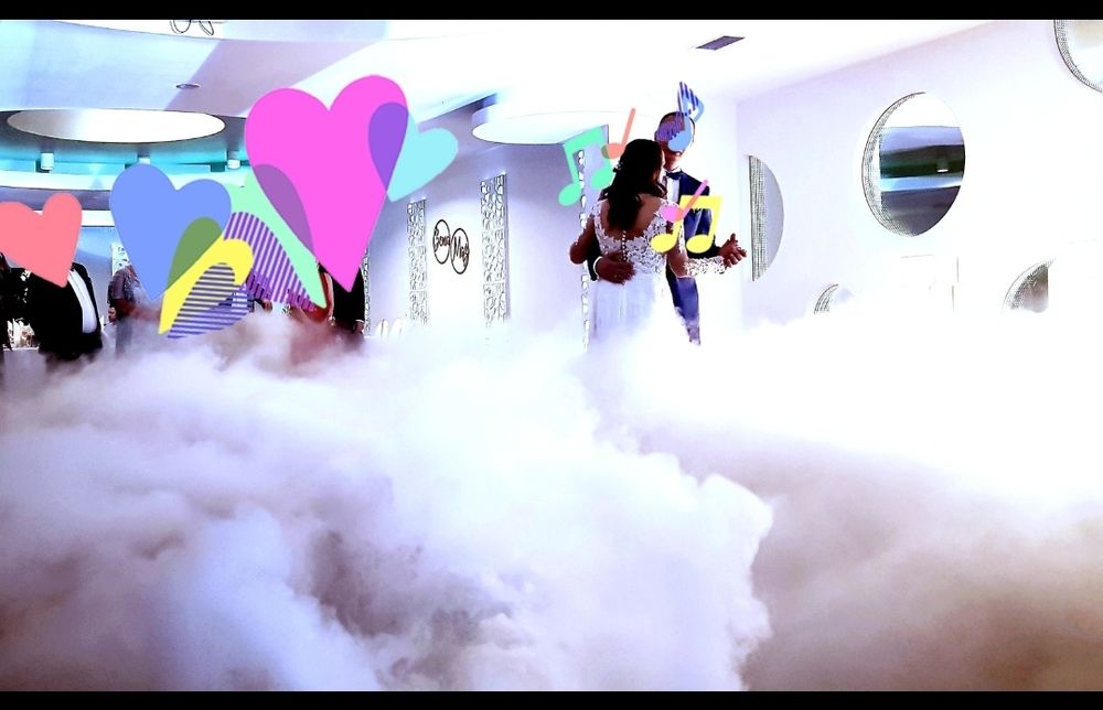 Pierwszy Taniec w Chmurach Ciężki dym Wesele Led