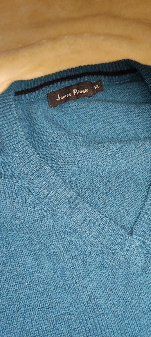 Shetland XL Sweter  XL wełna XXL męski wełna XXL shetland XXL