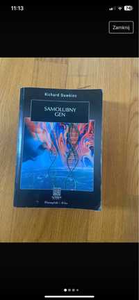 Richard Dawkins „Samolubny gen” książka