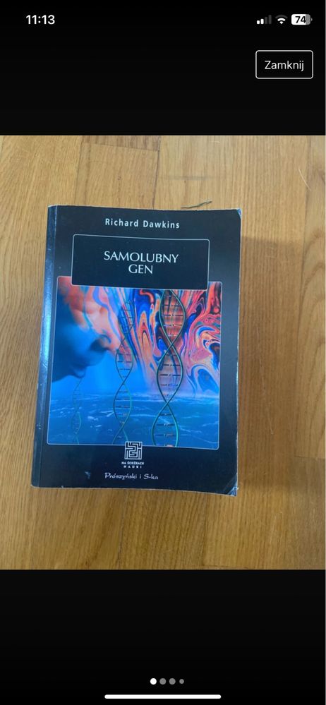 Richard Dawkins „Samolubny gen” książka