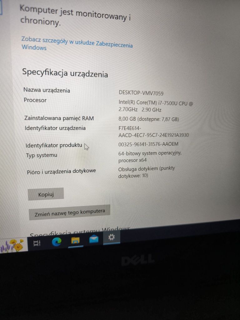 Laptop Dell Inspiration i7 7500u okazja