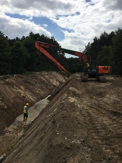 Usługi sprzętowe wynajem koparki gąsienicowej , koparka gąsienicowa