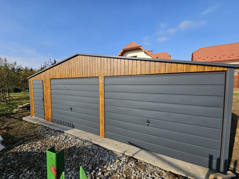 Garaż Drewnopodobny Antracyt Hala Wiata rolnicza Blaszak domek ogrodow