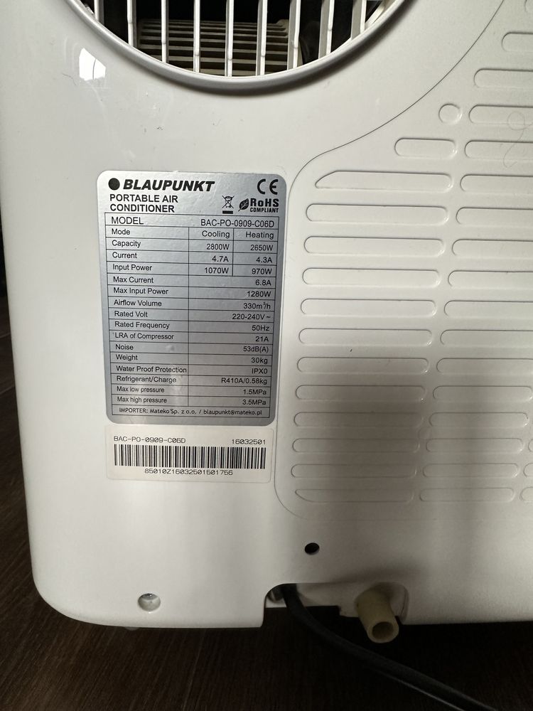 Klimatyzator Blaupunkt Moby Blue 0909