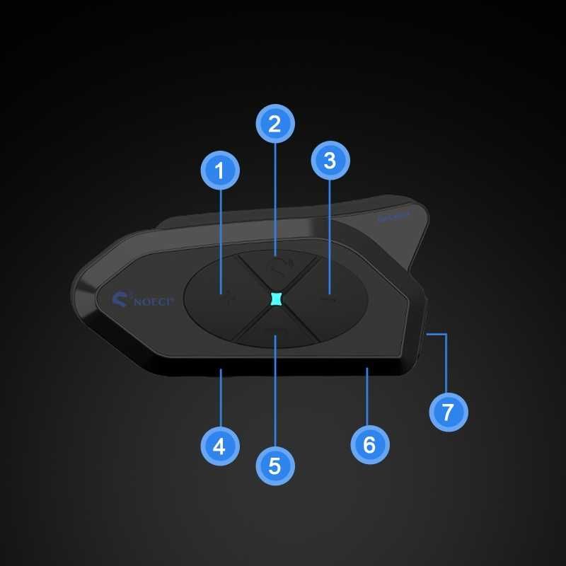 NOECI interkom motocyklowy Konferencja GOCOM4 BT 5.1 POLSKI LEKTOR