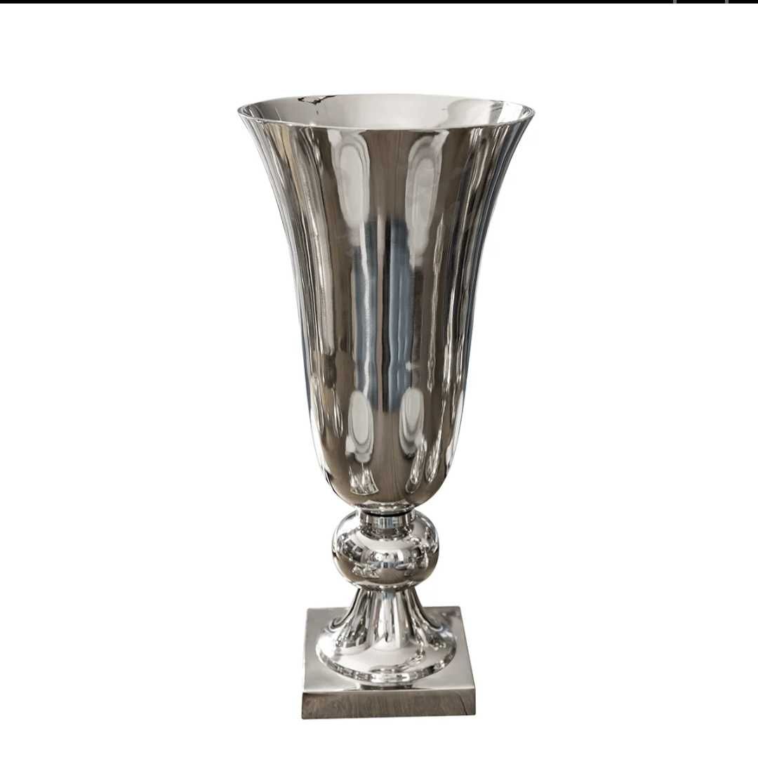 WAZON klasyczny srebrny z niklu wys. 52 cm