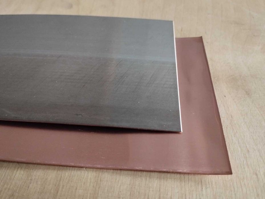 Полоса медная 100 мм, толщина 1 мм