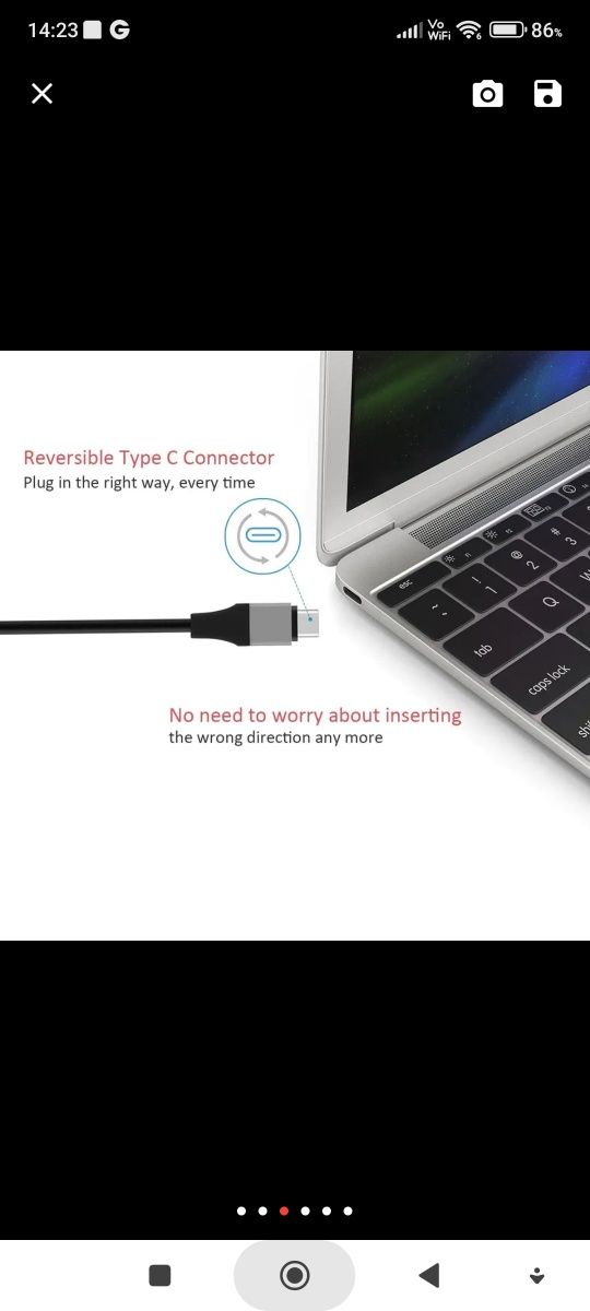 Kabel HDMI USB c, nowy 1.8 m MacBook, Samsung inne