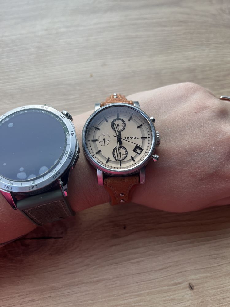 Fossil Boyfriend ES4046 zegarek skórzany brązowy skóra