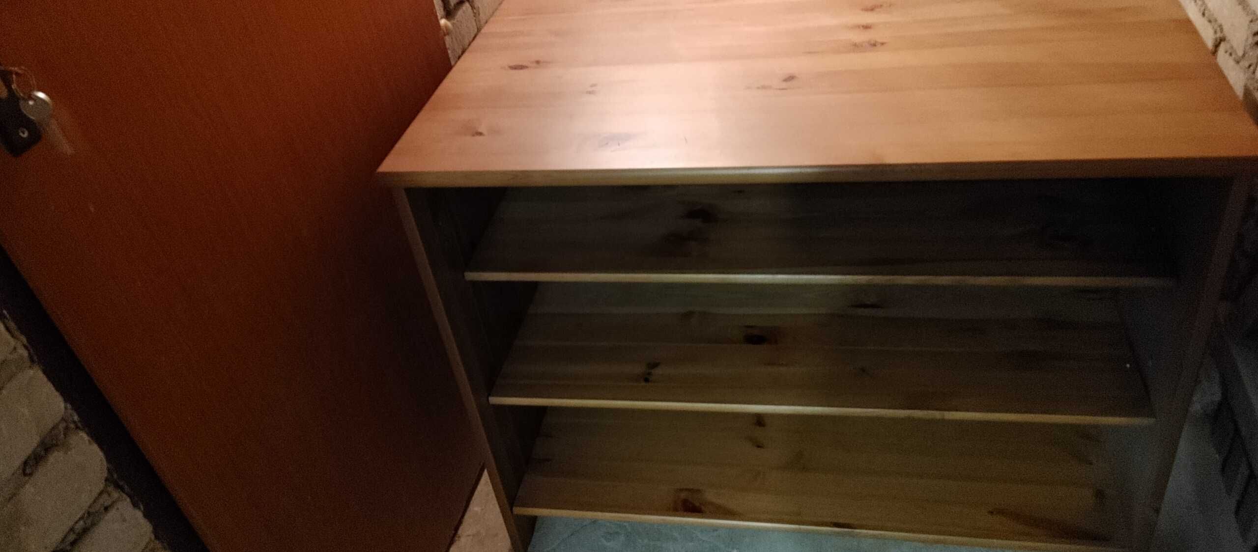 polki IKEA LEKSVIK-drewno-regal -szafka HEMNES wisząca