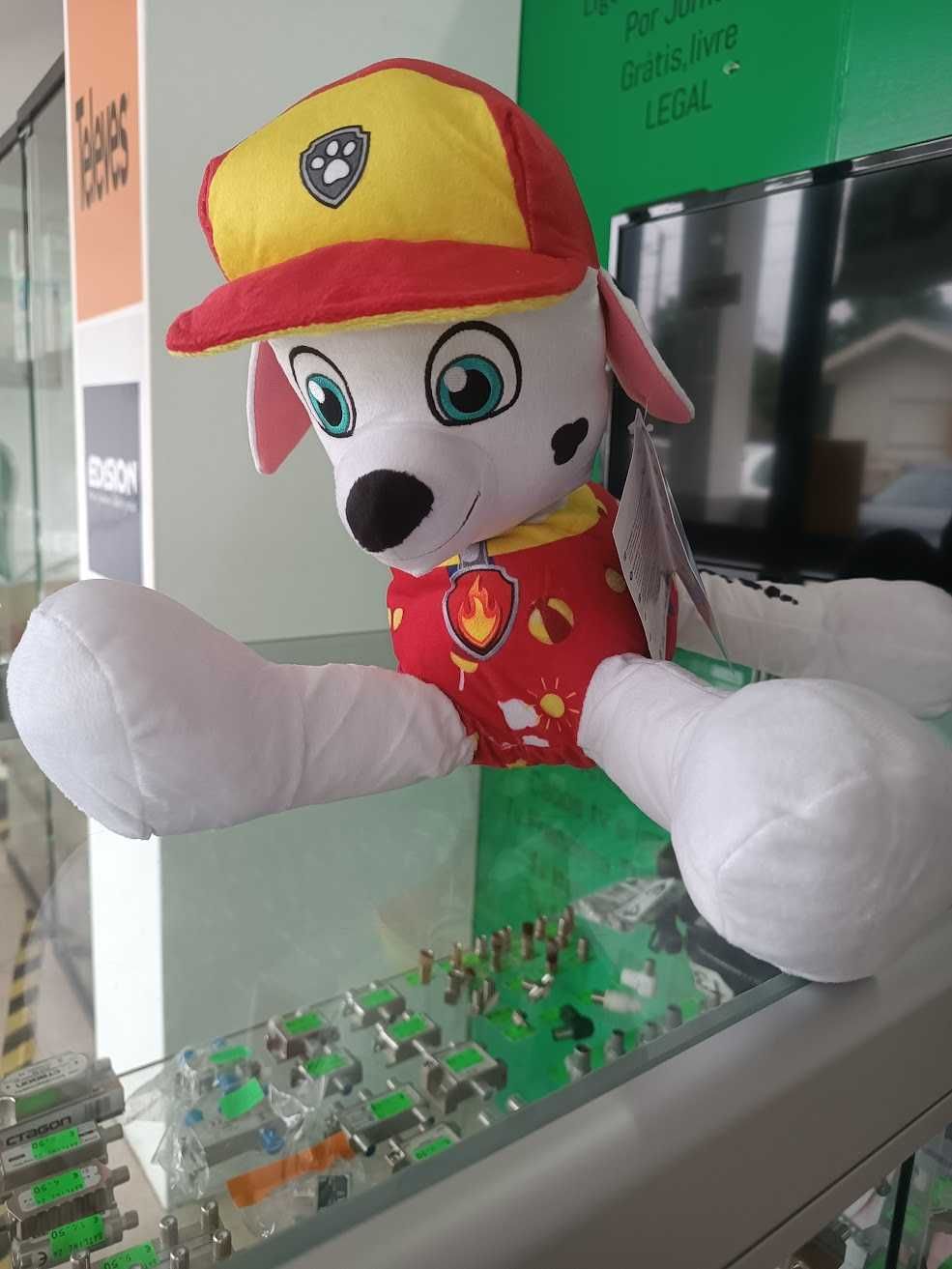 PROMO:Peluche Patrulha Pata Marshall Jumbo 50cm deitado