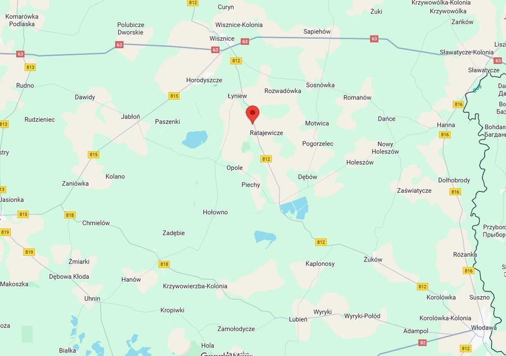 Działka siedliskowa Dołholiska gm. Wisznice pow. Bialski