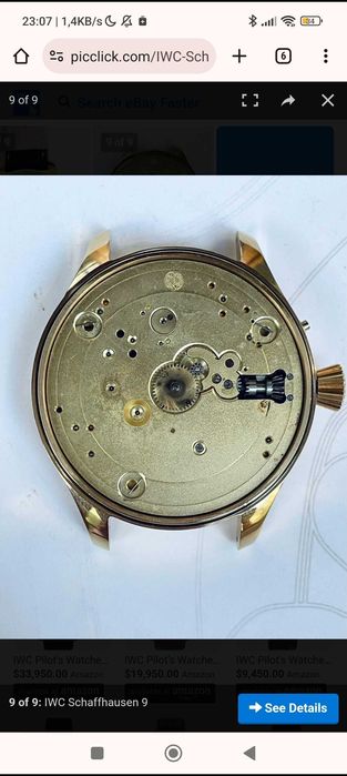 IWC relógio fantástico sem um risco