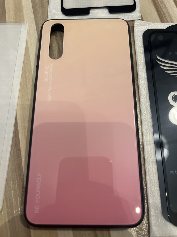 Case plus 3 szkla hartowane na ekran huawei p20 nowe
