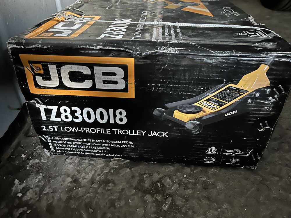Домкрат низкопрофильтный jcb tz8300ib 2,5 Т 2 цилиндра 87-455 мм