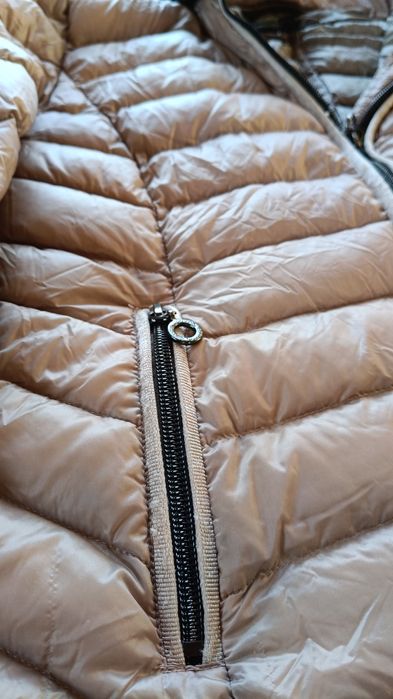 Kurtka z pierzem lekka naturalny puch 34 XS S pikowana Comma