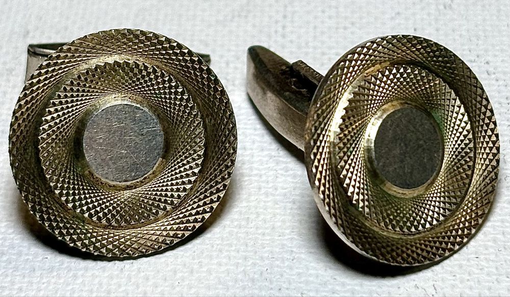 Spinki mankietowe WARMET Srebro 3 Cyzelowane w Rozetę