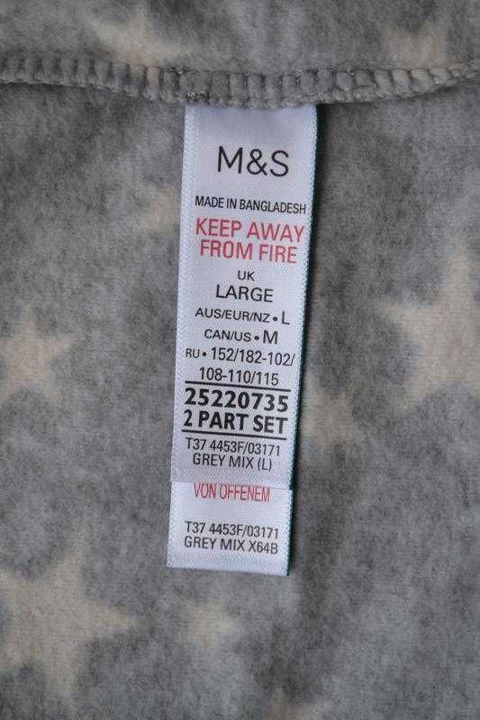 Тепла піжама, домашній костюм marks & spencer