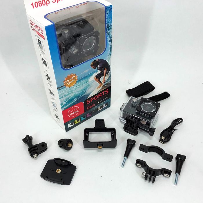 Камера гоу про екшн камера gopro на голову на шлем с аквабоксом