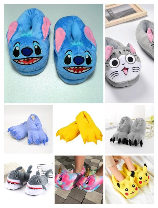 Тапки Кігурумі Стіч Пікачу Панда Єдинорожка