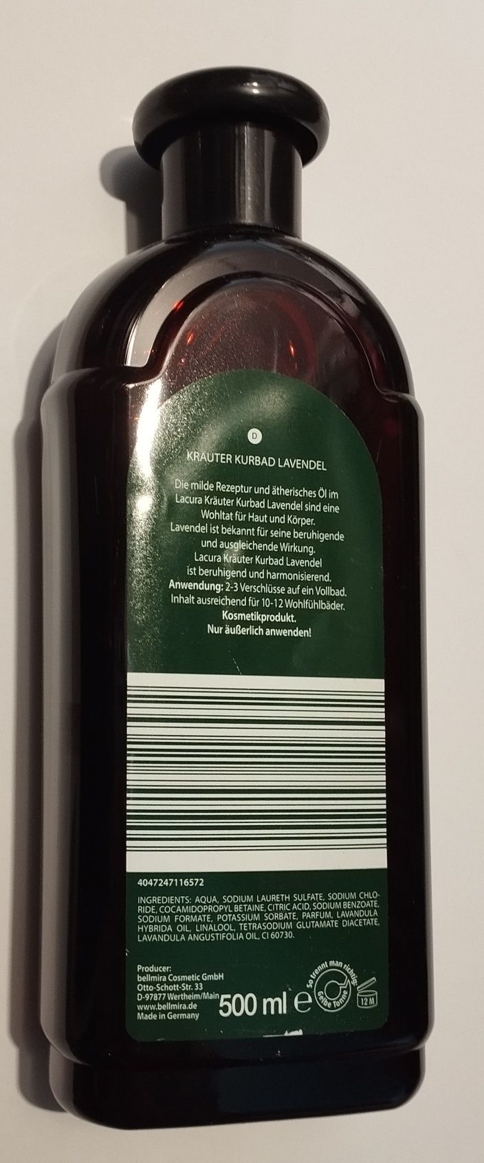 Płyn do kąpieli o zapachu lawendy z olejkiem 500 ml