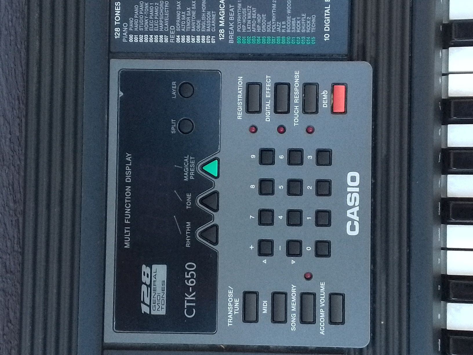 Keyboard casio CTK-650