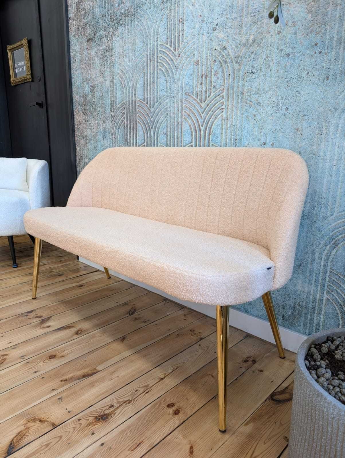 Sofa 2 osobowa boucle Teddy Light rose