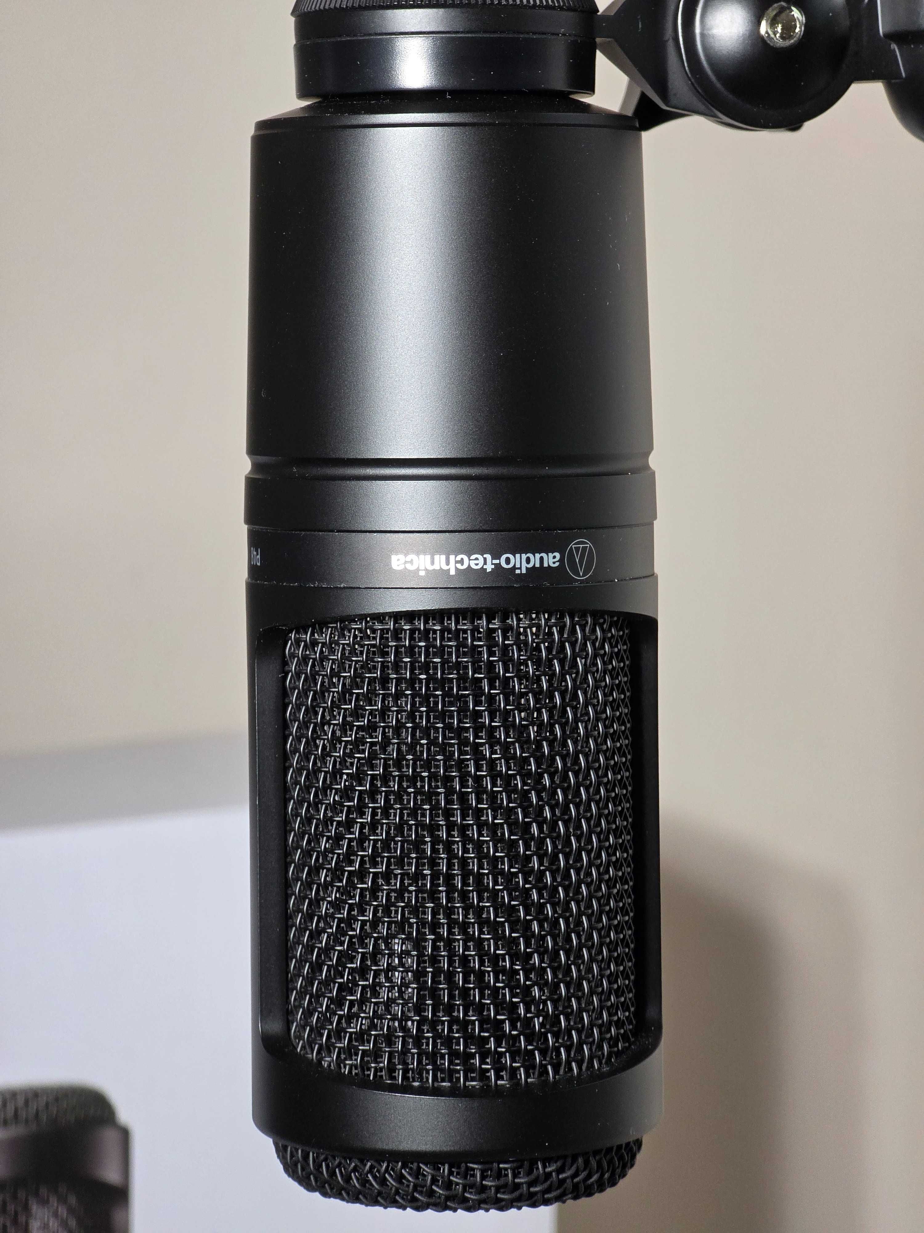 Audio-Technica AT2020 jak nowy + ramię Mozos SB37 (opcjonalnie)