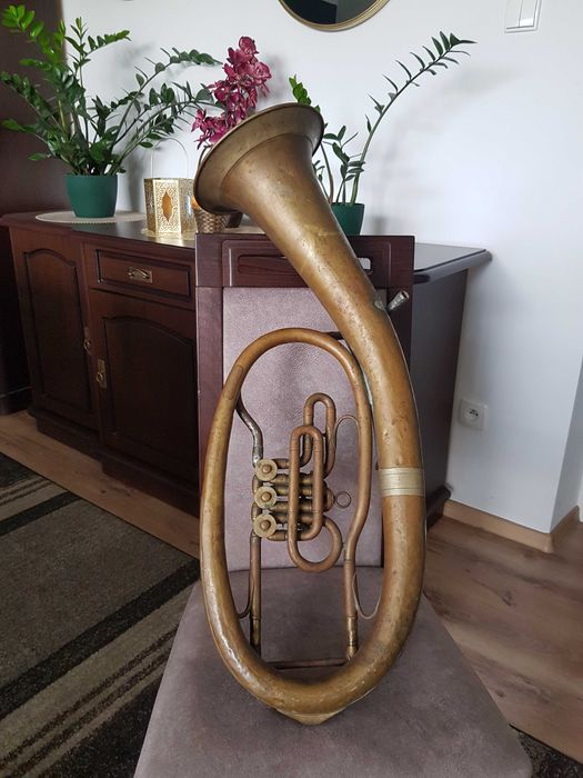 Sakshorn tenorowy ANTYK  Instrument kolekcjonerski