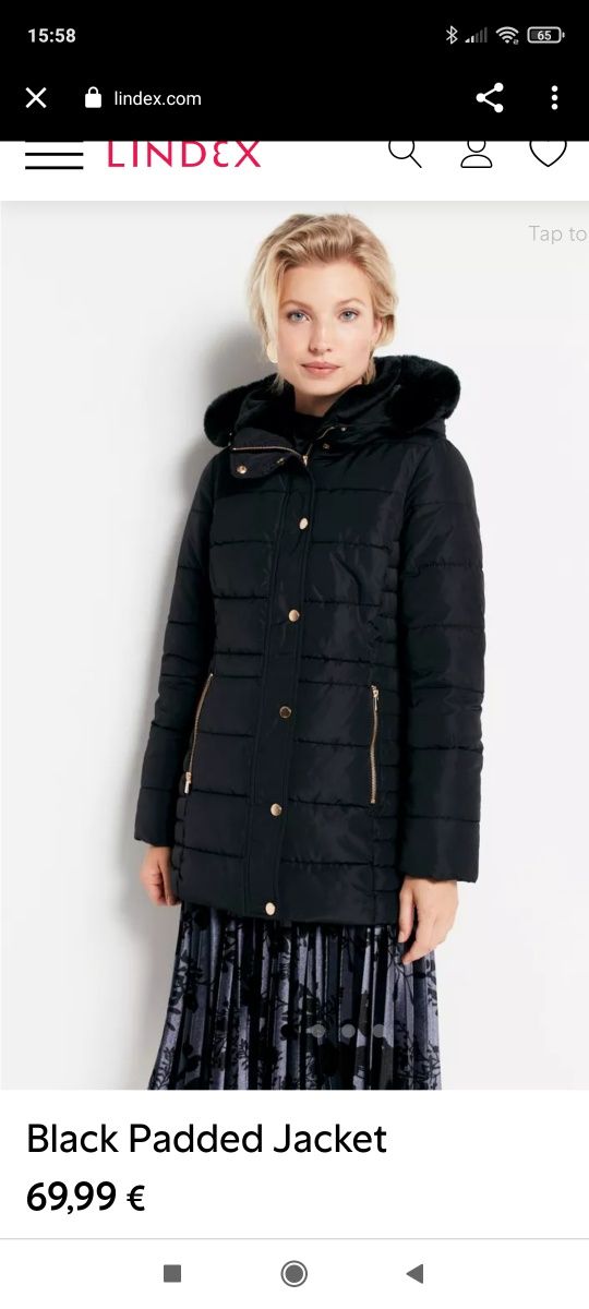 Czarna kurtka parka Jacket damska S